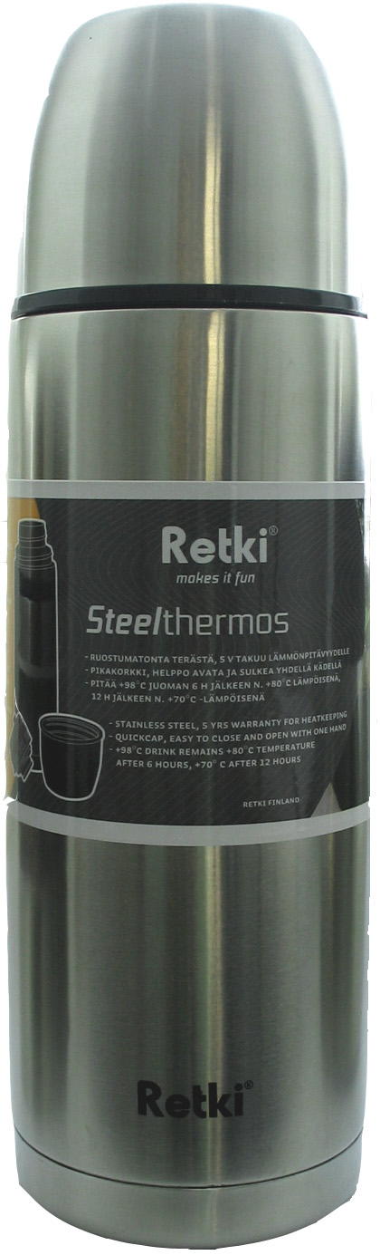 Retki 0,75 l steel thermos bottle